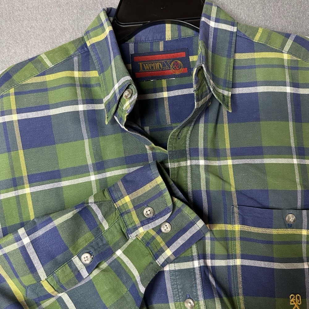 Sharp Bright TWENTY X (20X) Size L Shirt Long Sleeves W/Button Pocket-Faded Tag